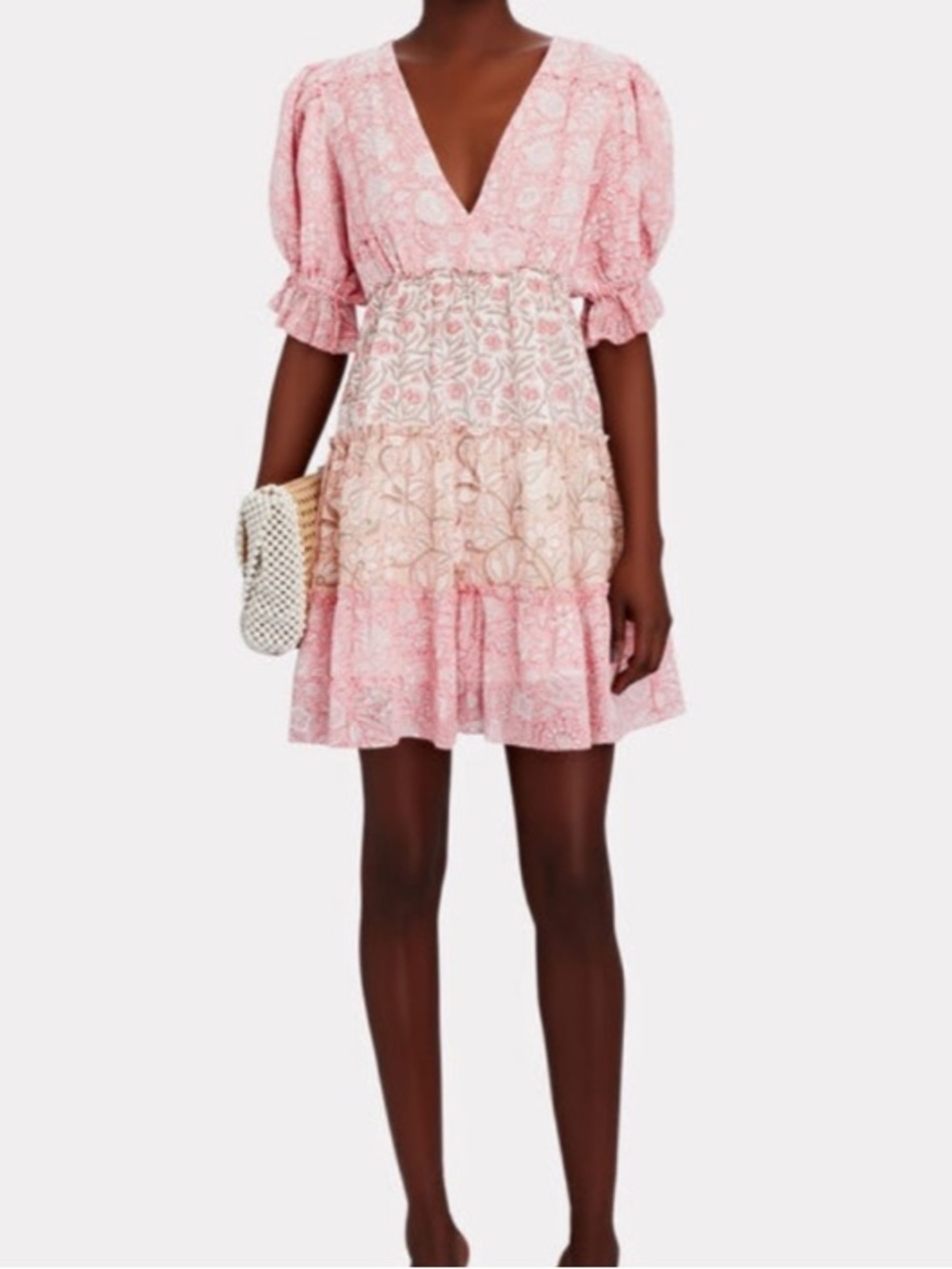 {Saylor} Puff Sleeve Mini Dress - Picture 2 of 15